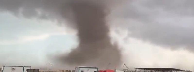 Very large tornado hits Ras Laffan, Qatar