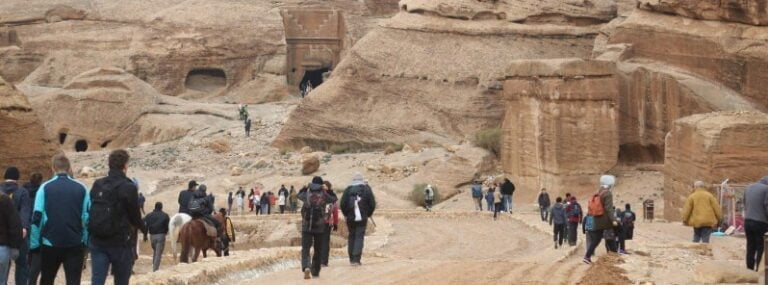 petra city after flash floods - december 2022