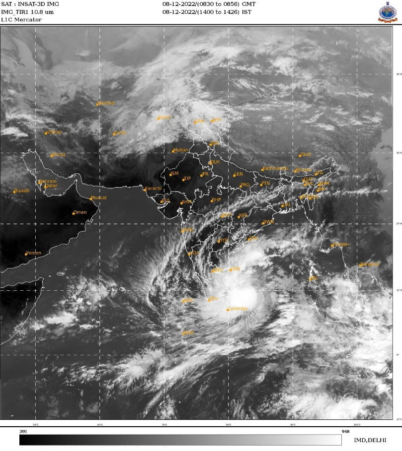 tropical cyclone mandous december 8 2022