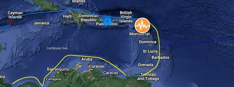 Guadeloupe M6.2 earthquake january 20 2023 location map f