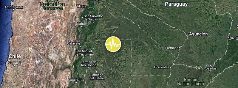 Very deep M6.8 earthquake Argentina january 20 2023 location map f
