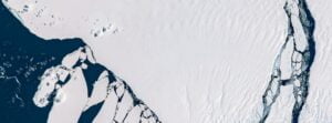 Decades-long growing rift in Brunt Ice Shelf finally breaks, creating new iceberg, Antarctica