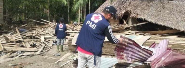 aceh province sumatra indonesia flood damage january 2023