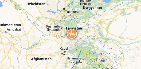 afghanistan m5-9 earthquake january 5 2023 location map