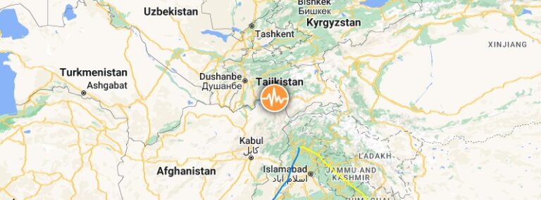 afghanistan m5-9 earthquake january 5 2023 location map