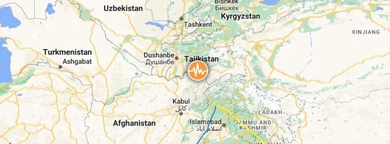 afghanistan m5-9 earthquake january 5 2023 location map