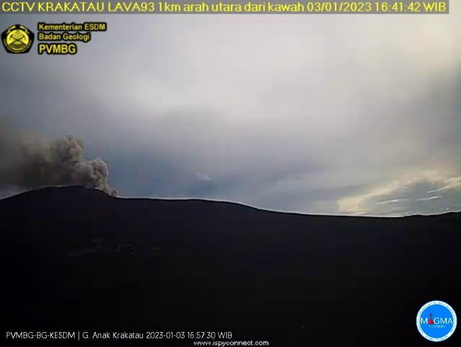 anak krakatau eruption january 3 2022 bg