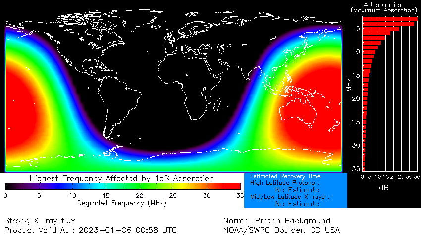 drap x1-2 solar flare on january 6 2023