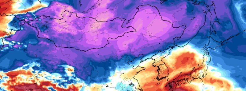 gfs temperature anomaly 850 hPa 00z january 22 2023 f
