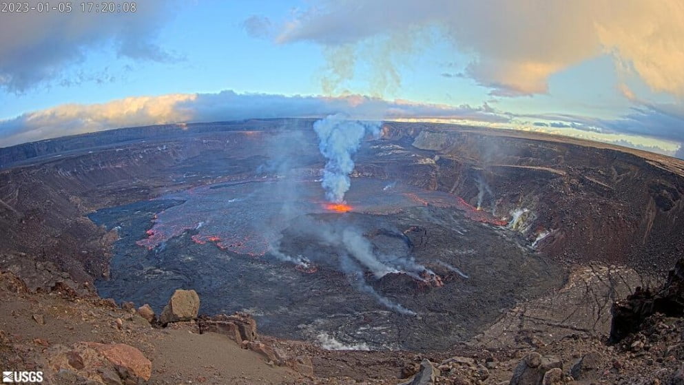 kilauea volcano eruption january 6 2022 (utc) a
