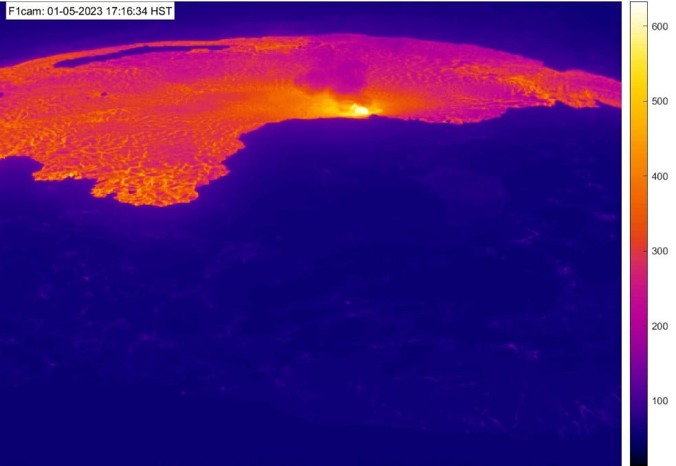 kilauea volcano eruption january 6 2022 (utc) b