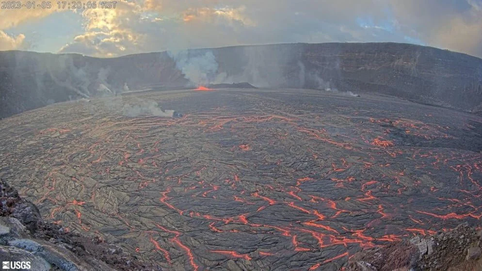 kilauea volcano eruption january 6 2022 (utc) d