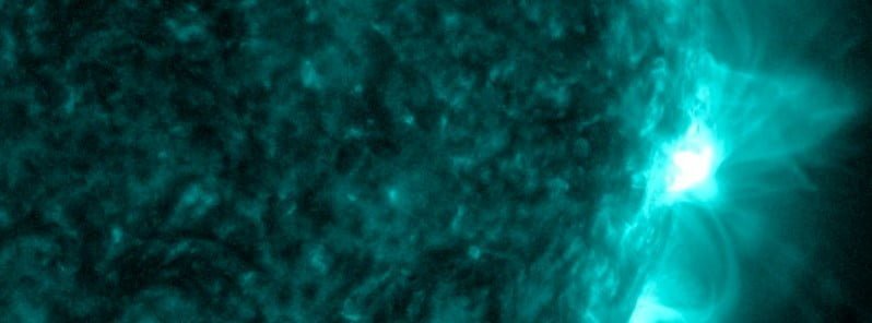 Long-duration M4.6 solar flare erupts from AR 3190