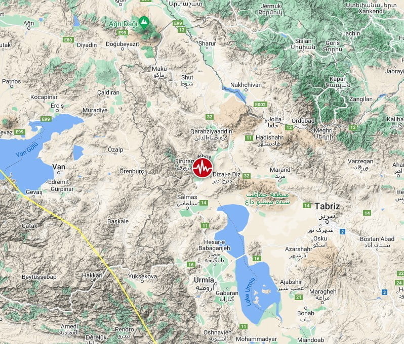 m5.8 earthquake iran january 18 2023 bg terrain