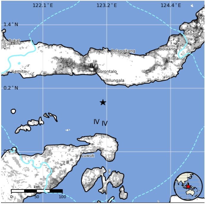 m6-0 earthquake sulawesi indonesia january 18 2023 usgs epe
