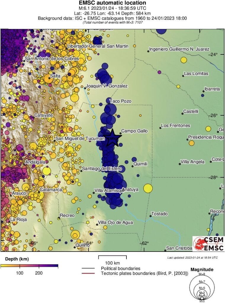m6.4 earthquake northern argentina january 24 2023 emsc rs depth