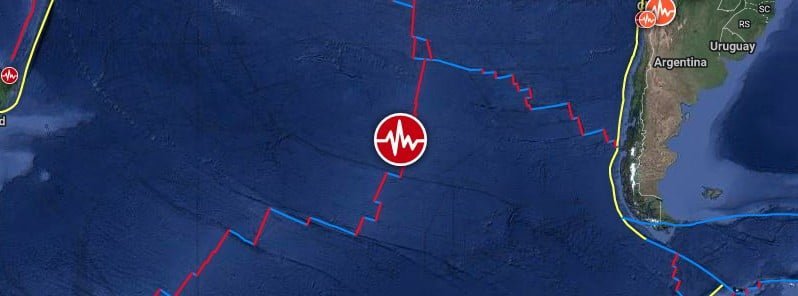 shallow M6-0 earthquake hits southern East Pacific Rise f