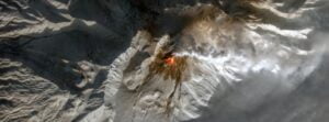 Lava dome growing at Sheveluch volcano, Russia