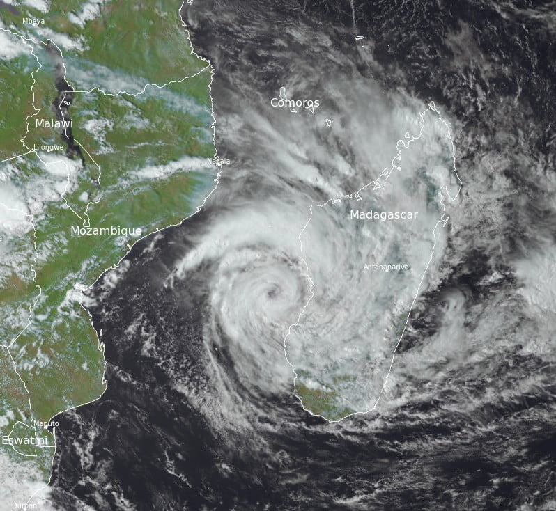 tropical cyclone cheneso 1215z january 25 2023 bg