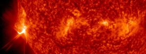 X1.2 solar flare erupts from Active Region 3182