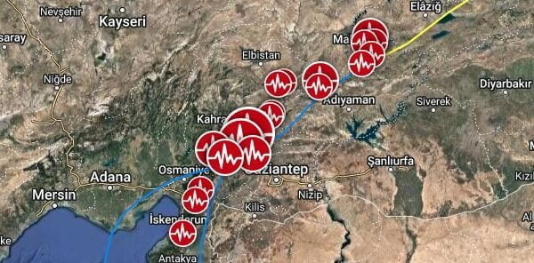 Turkey syria border region M7.8 earthquake february 6 2023 f