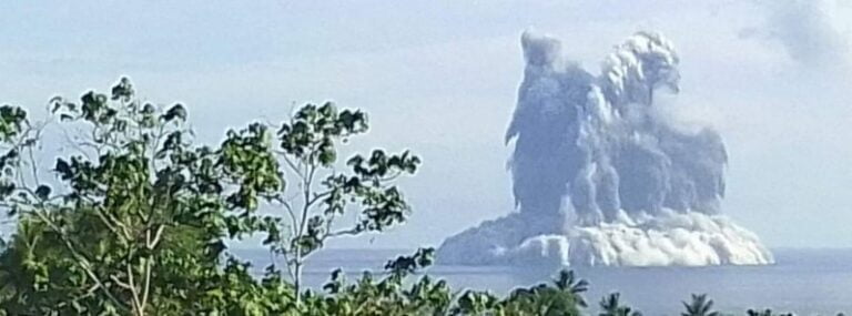 Eruption at East Epi volcano on January 31, 2023