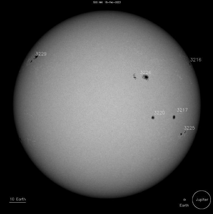 sunspots on february 18 2023