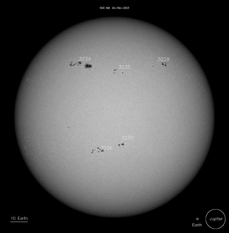 sunspots on february 24 2023