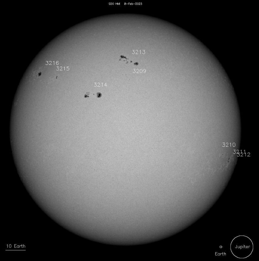 sunspots on february 8 2023