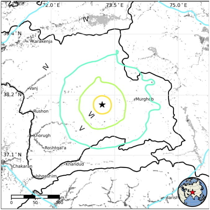 tajikistan m6.8 earthquake february 23 2023 usgs epe