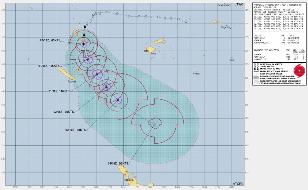 tropical cyclone judy jtwc fcst 21z february 28 2023