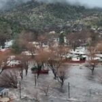 Drone footage of catastrophic flooding in Kernville, California