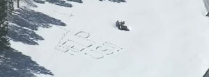 'HELP US!!' message written in snow spotted in Crestline after winter storm strands thousands of people, California