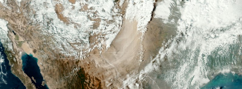 Large dust storm darkens skies across parts of Texas and New Mexico