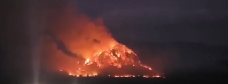 Large wildfire breaks out north of Bangkok, Thailand