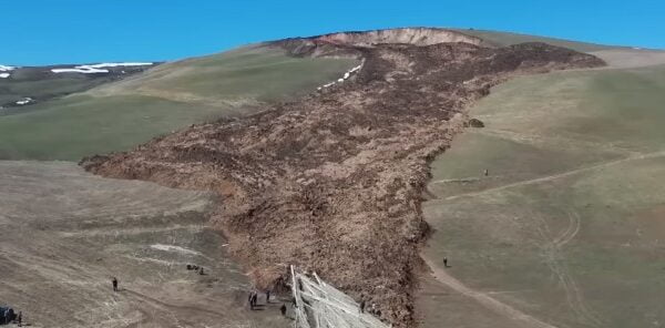 Massive landslide strikes Karl-Marx village in Kyrgyzstan amid snowmelt season