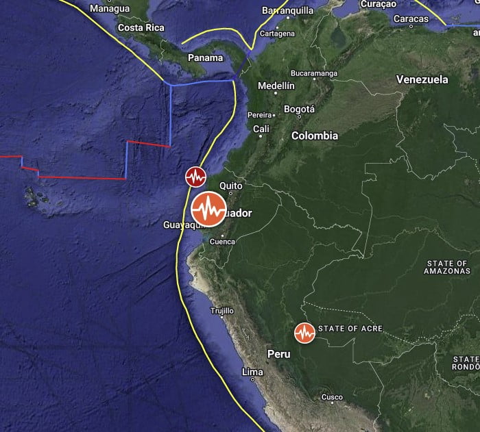 ecuador m6.8 earthquake march 18 2023 location map bg