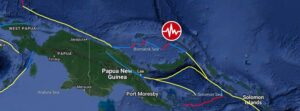 Shallow M6.0 earthquake hits New Ireland region, Papua New Guinea