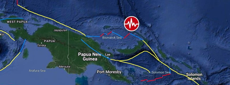 m6.0 earthquake papua new guinea march 7 2023 location map