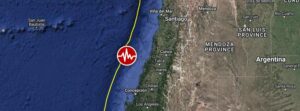 Strong and shallow M6.4 earthquake hits off the coast of Chile