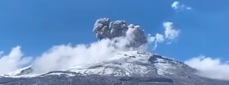 Vigorous eruption at Nevado del Ruiz, Colombia