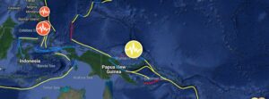 Deep M6.5 earthquake under Bismarck Sea, Papua New Guinea