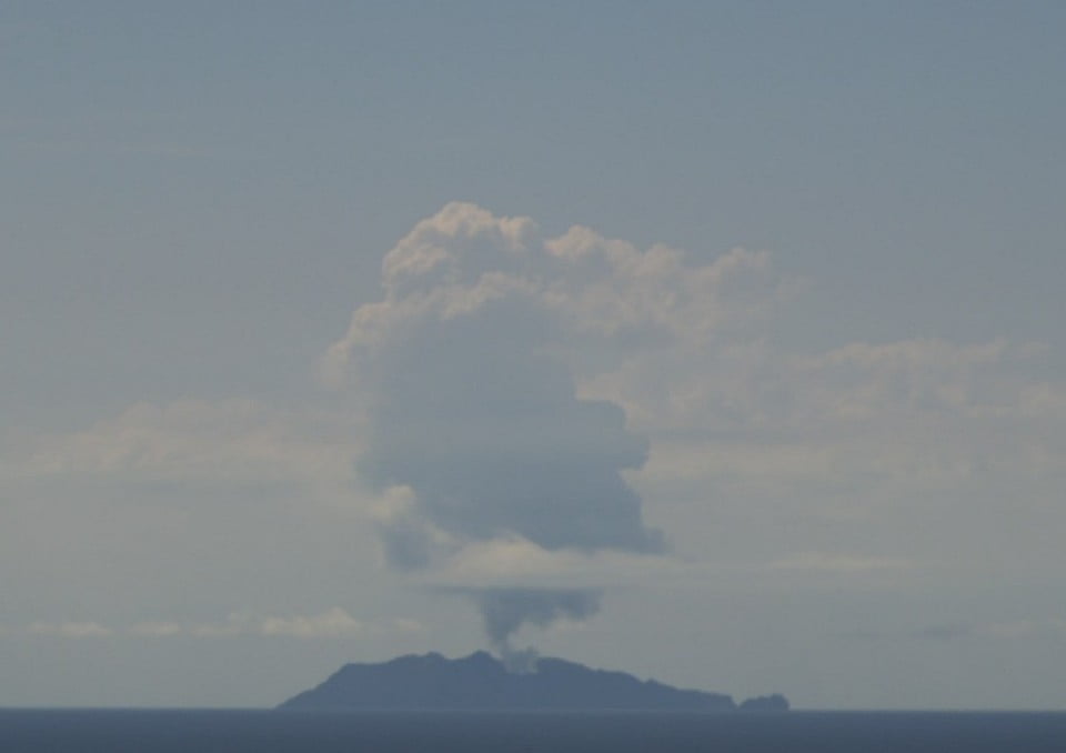 white island volcano on march 5 2023 bg