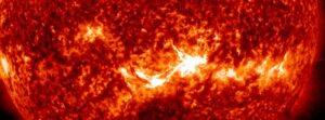 Earth-facing filament eruption produces M1.7 solar flare and strong CME