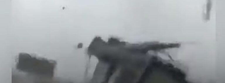 Sudden, very large tornado hit earthquake survivors in Turkey