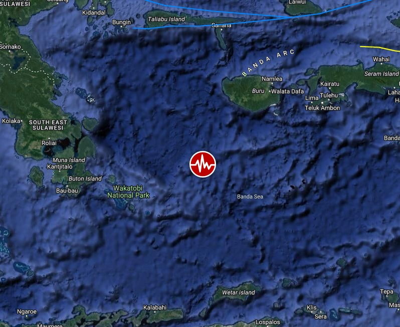 banda sea earthquake april 22 2023 location map bg
