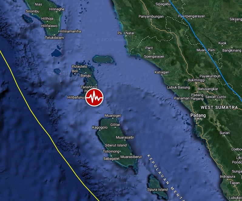 indonesia earthquake m7.3 april 24 2023 location map bg