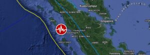 Very strong M7.1 earthquake hits near the coast of Southern Sumatra, Indonesia