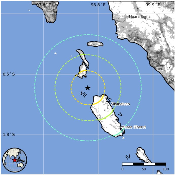 indonesia earthquake m7.3 april 24 2023 usgs epe