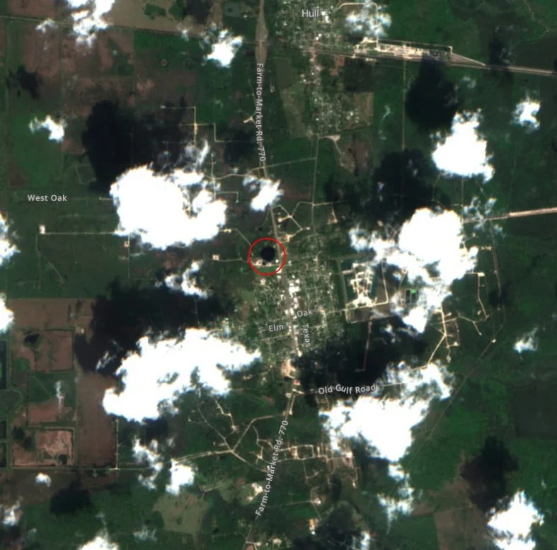 location of daisetta sinkhole texas - march 9 2023